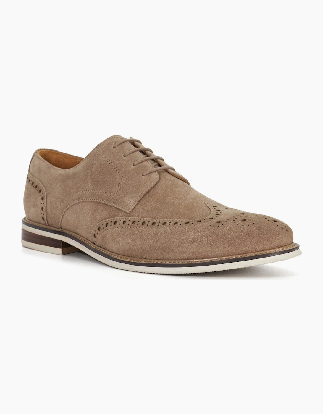 Dune London Men's Stanford Mens Shoes - Cream - Size: 10