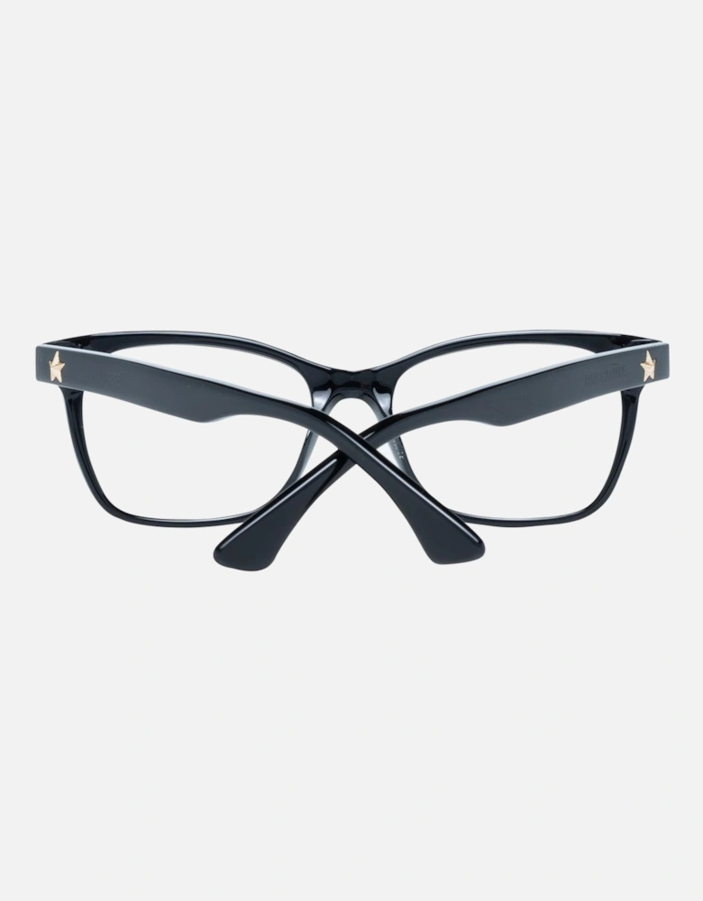 Black Plastic Rectangle Glasses with Spring Hinge Women Frames