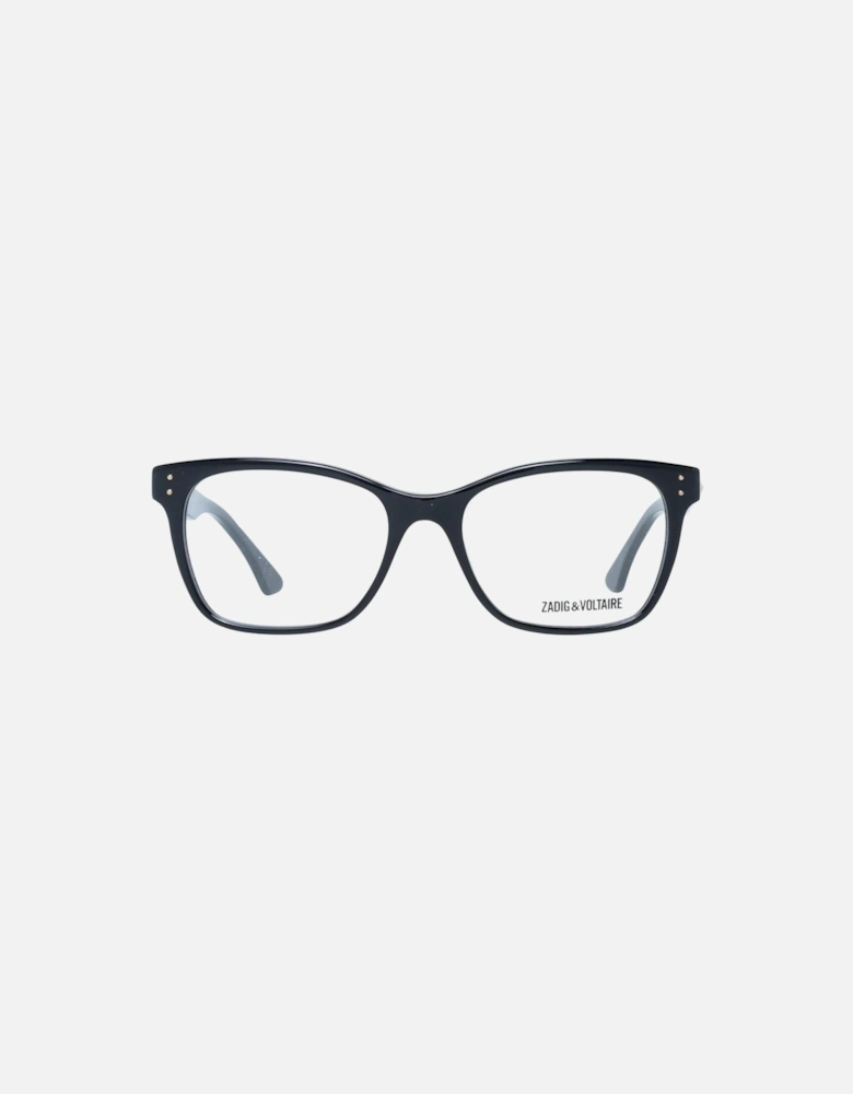Black Plastic Rectangle Glasses with Spring Hinge Women Frames