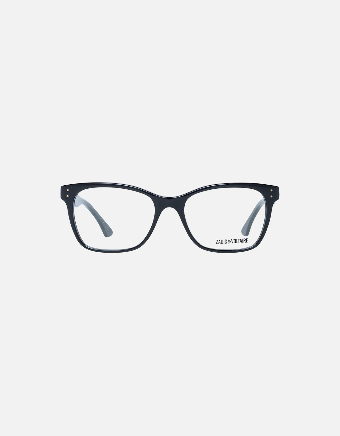 Black Plastic Rectangle Glasses with Spring Hinge Women Frames
