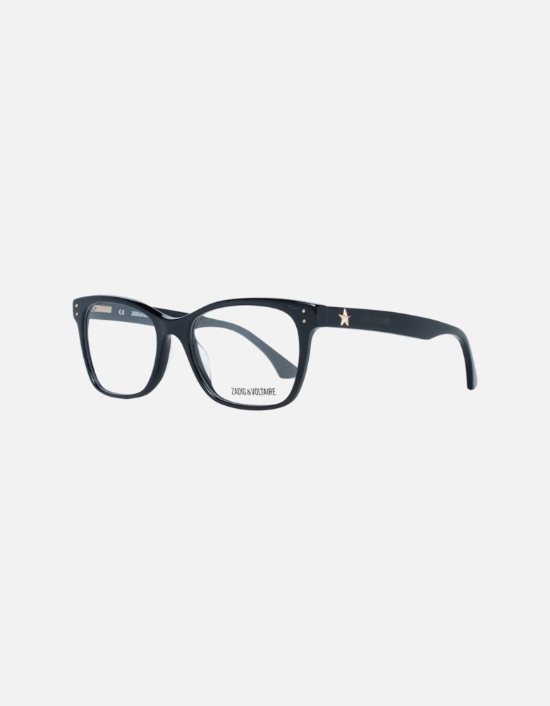 Black Plastic Rectangle Glasses with Spring Hinge Women Frames