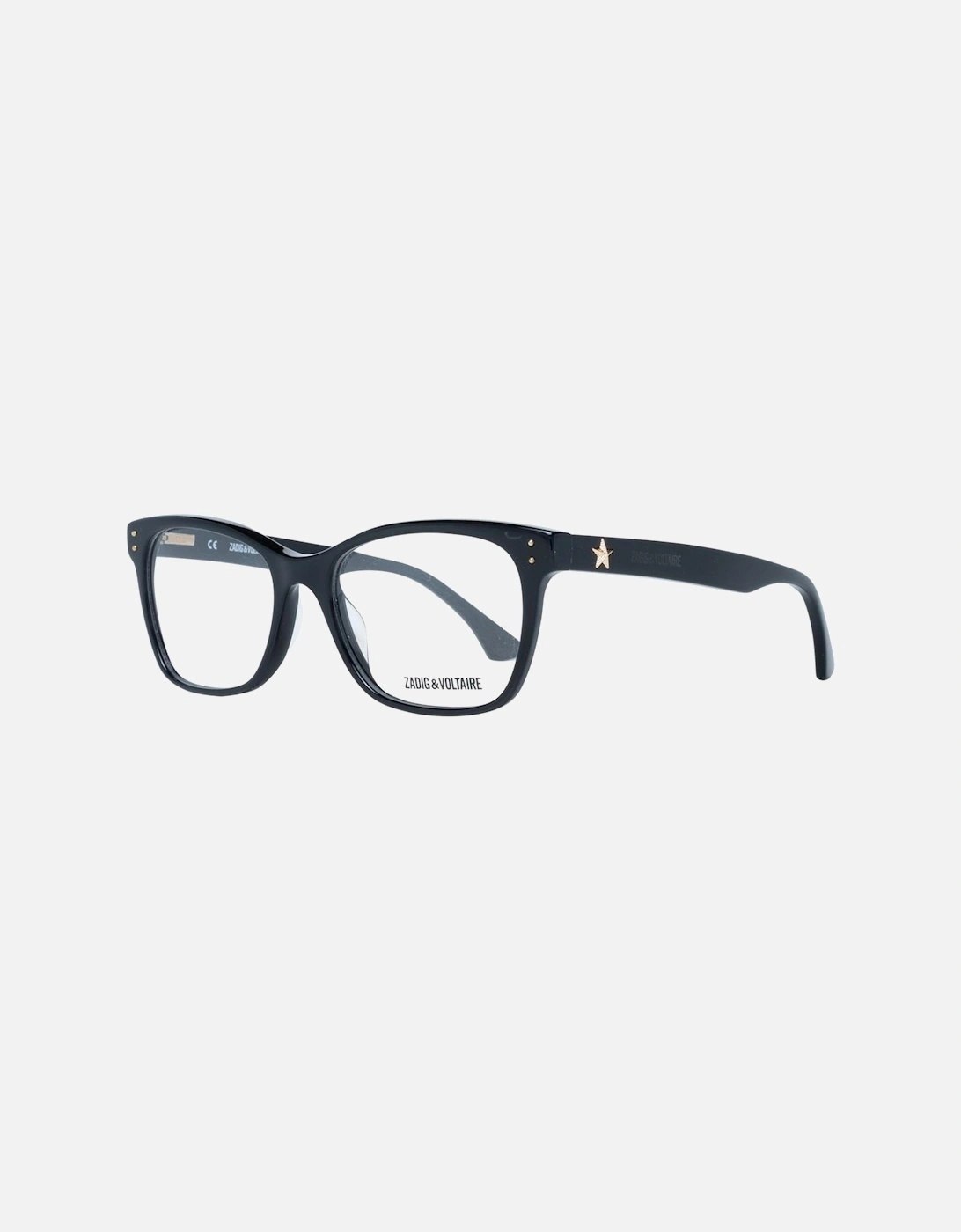 Black Plastic Rectangle Glasses with Spring Hinge Women Frames, 5 of 4