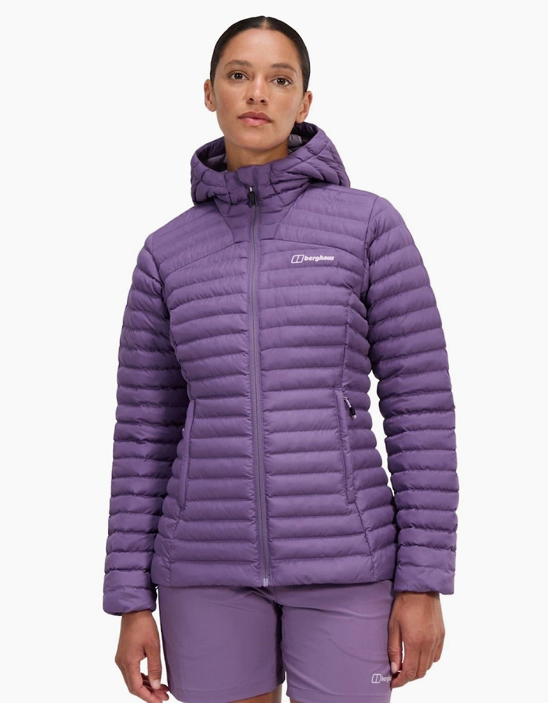 Women's Berghaus Womens Nula Micro Padded Hooded Jacket - Multi/Black - Size: 14