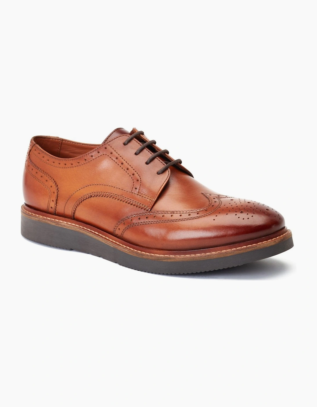 Base Men's Brown Joe Brogue Shoes  8 Size 8