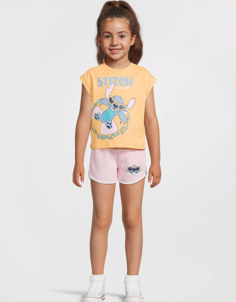 Stitch T-Shirt and Short Set - Multi