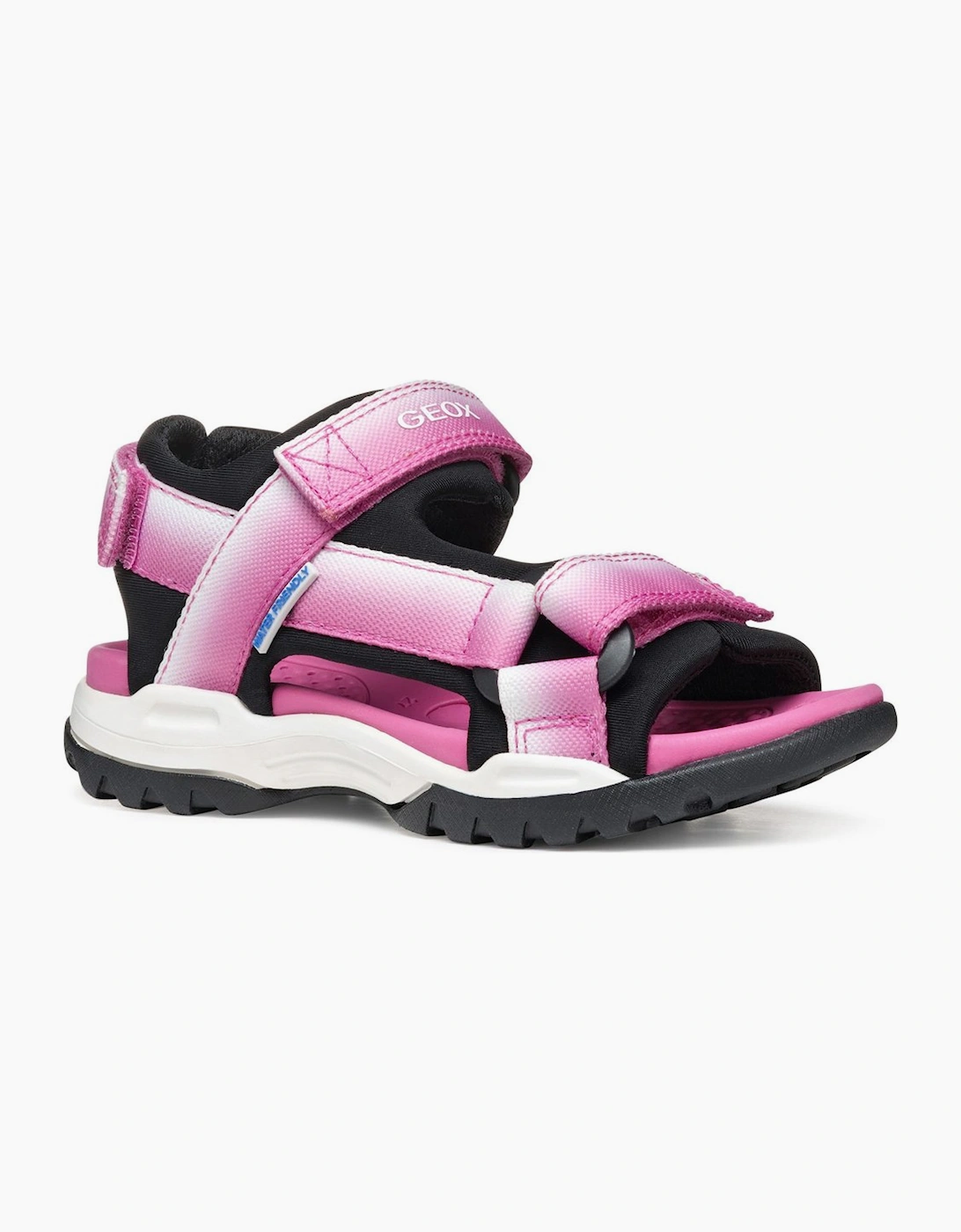 Geox Girls Pink  J Borealis Sandals - Size 1 (Older)/F (Standard) Kids