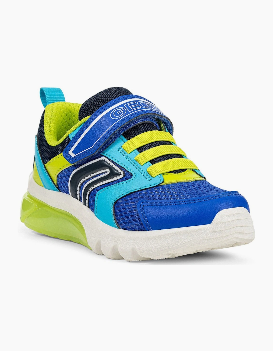 Geox Boy's J Ciberdron C Kids Trainers - Blue - Size: F (Standard)/5 (older)