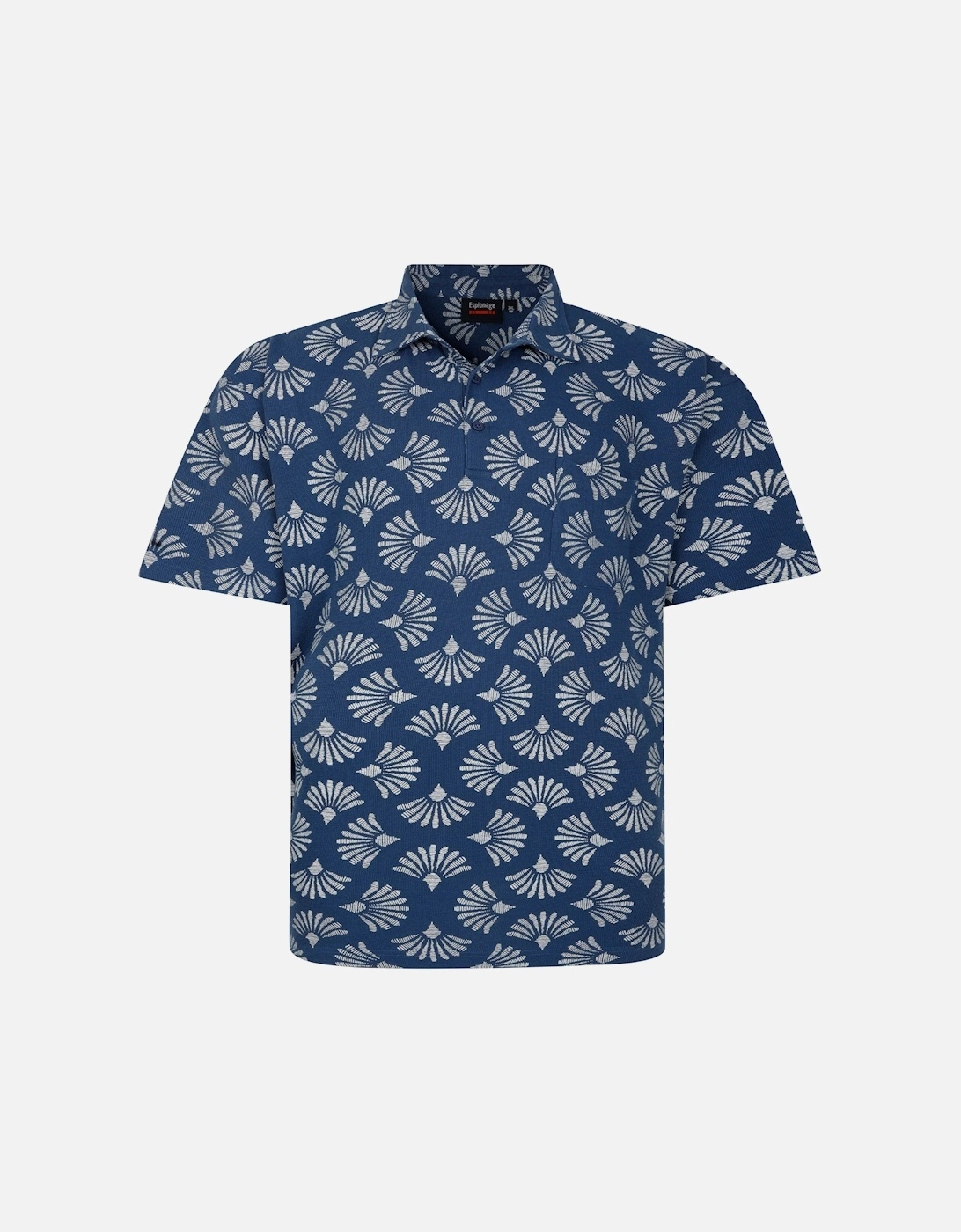 Mens Shell Big & Tall Short Sleeve Polo Shirt, 2 of 1