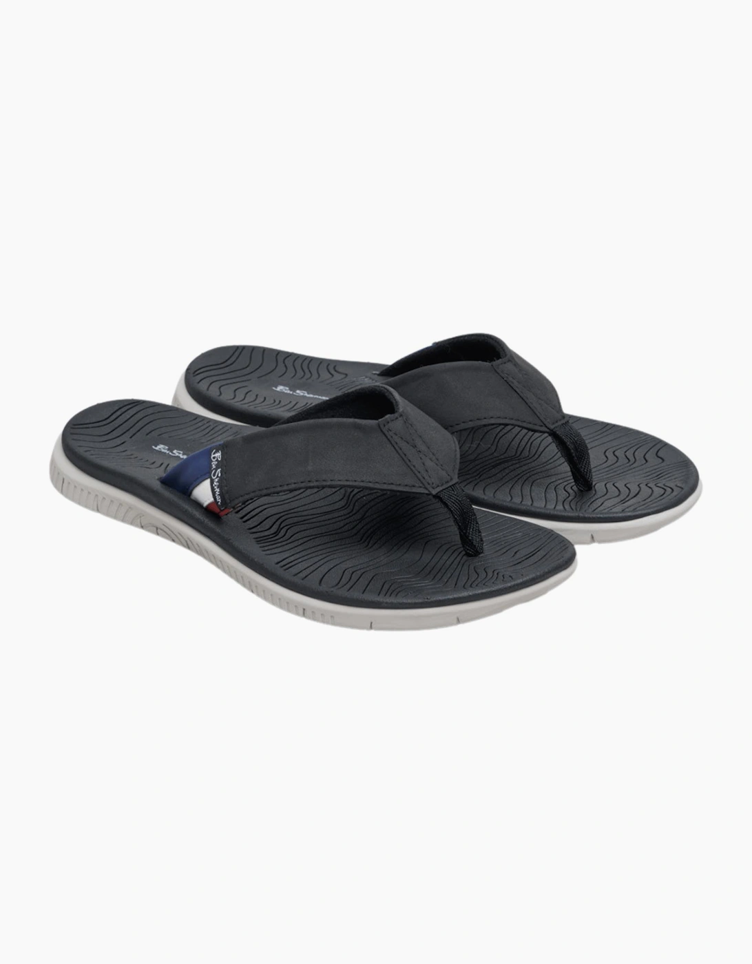 Ben Sherman Men's Ben Sherman Mens Surfside Flip Flops - Black