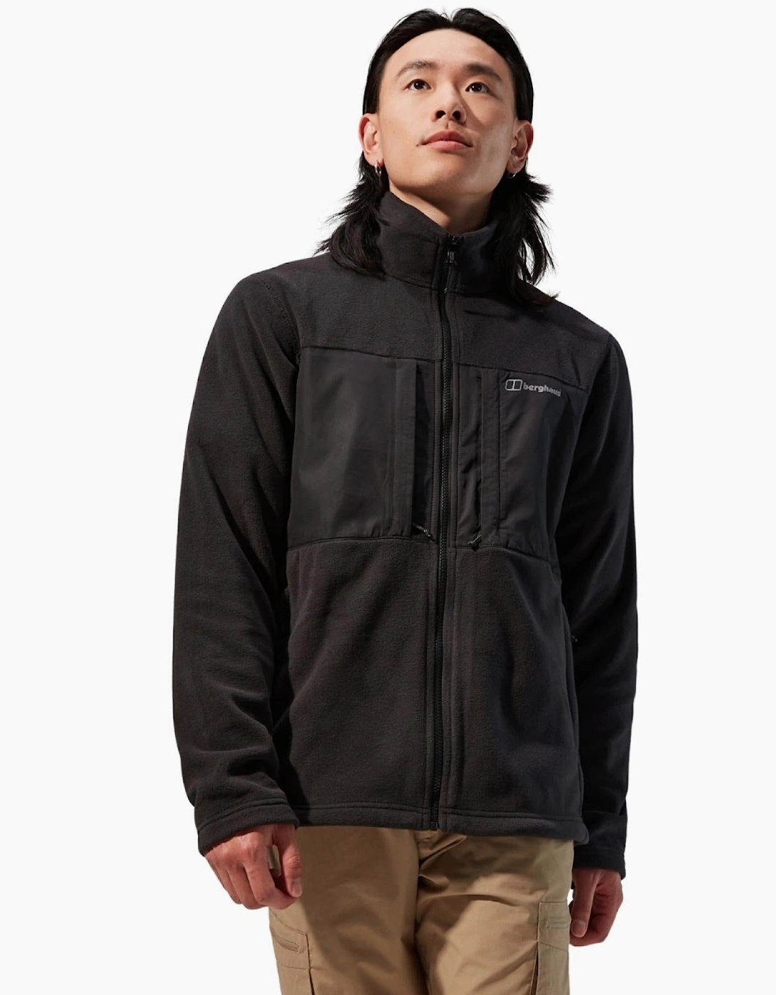 Berghaus Men's Berghaus Mens Prism Guide Interactive Polartech Full Zip Fleece - Black
