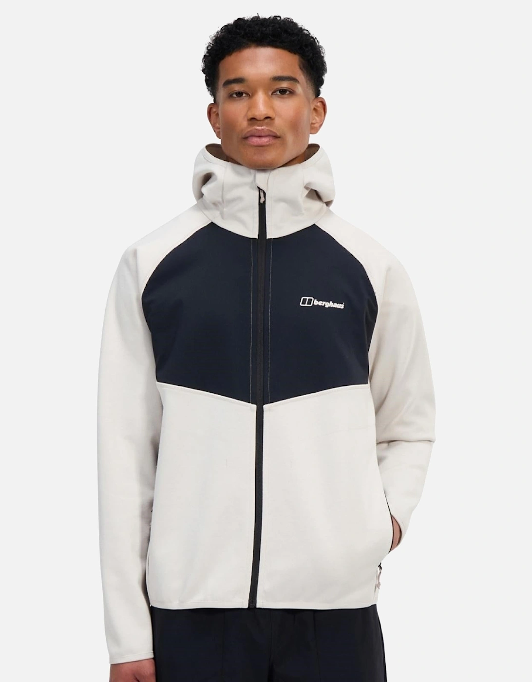 Berghaus Men's White Trawden Hybrid Windproof Softshell Jacket - : 40/Regular L
