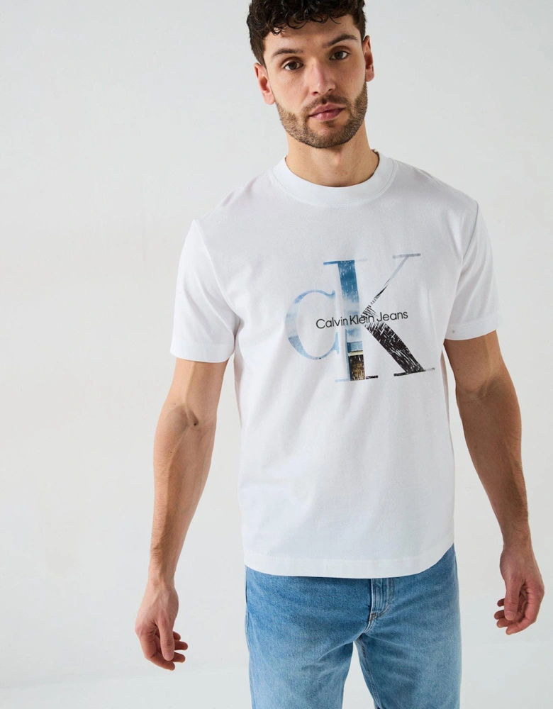 Photo Monogram T-Shirt - White