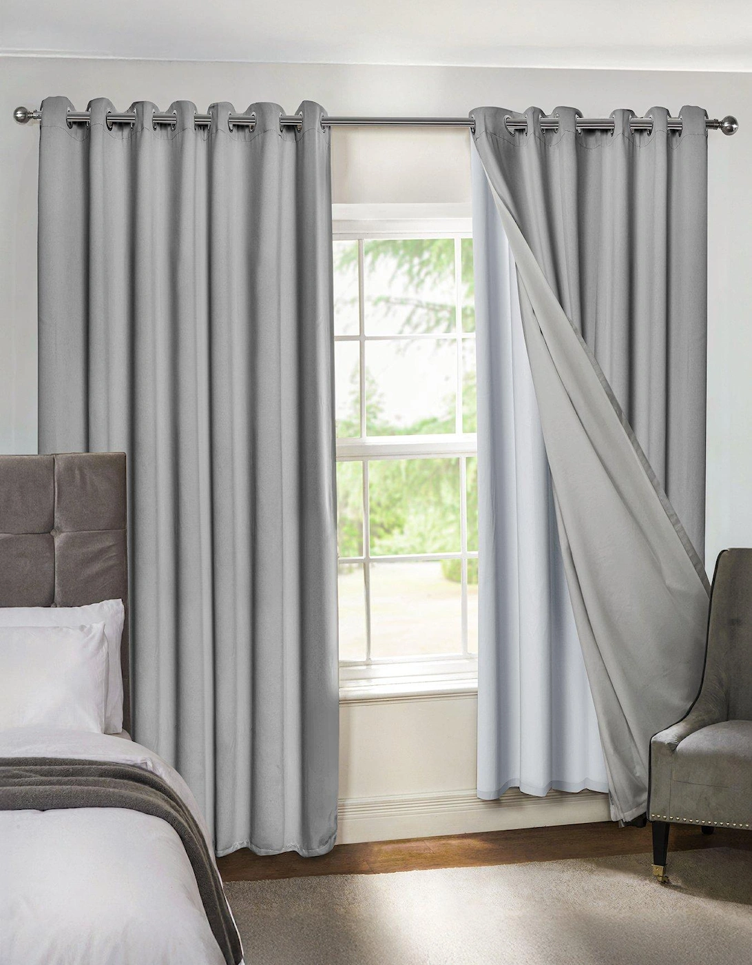 Eyelet Curtain Blackout Lining, 2 of 1