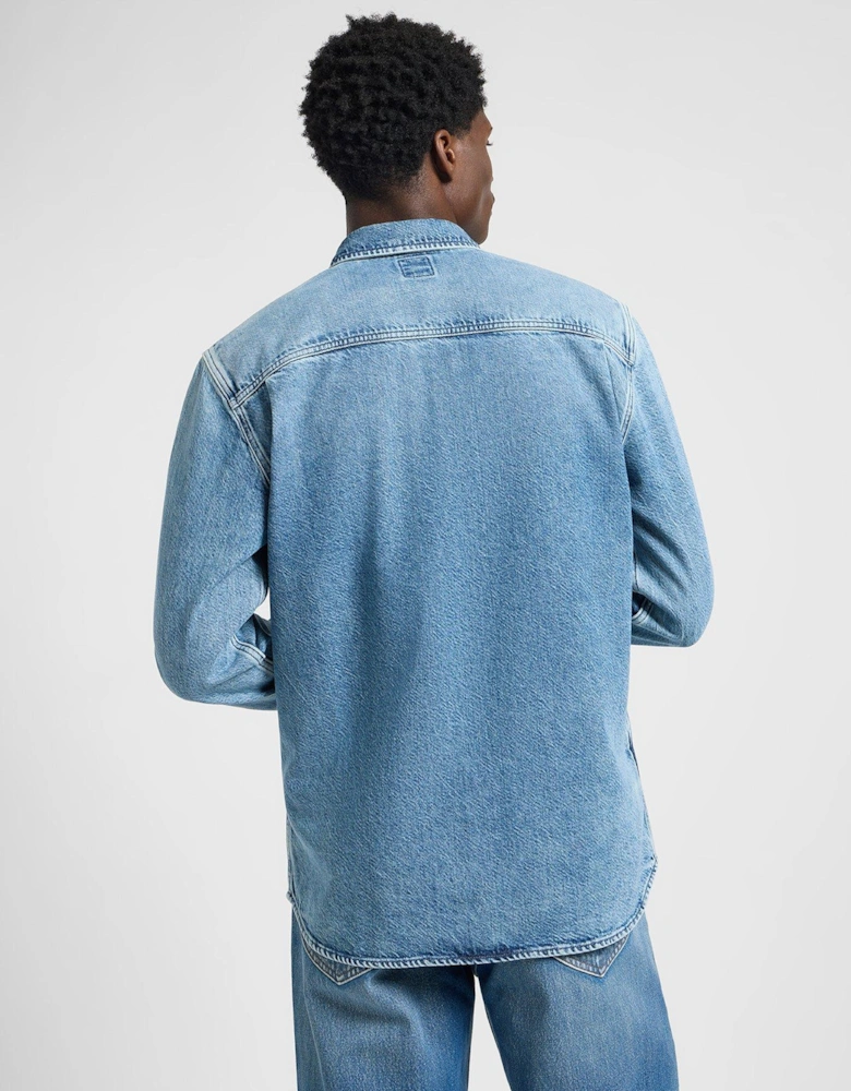 Engineer Denim Overshirt - Blue