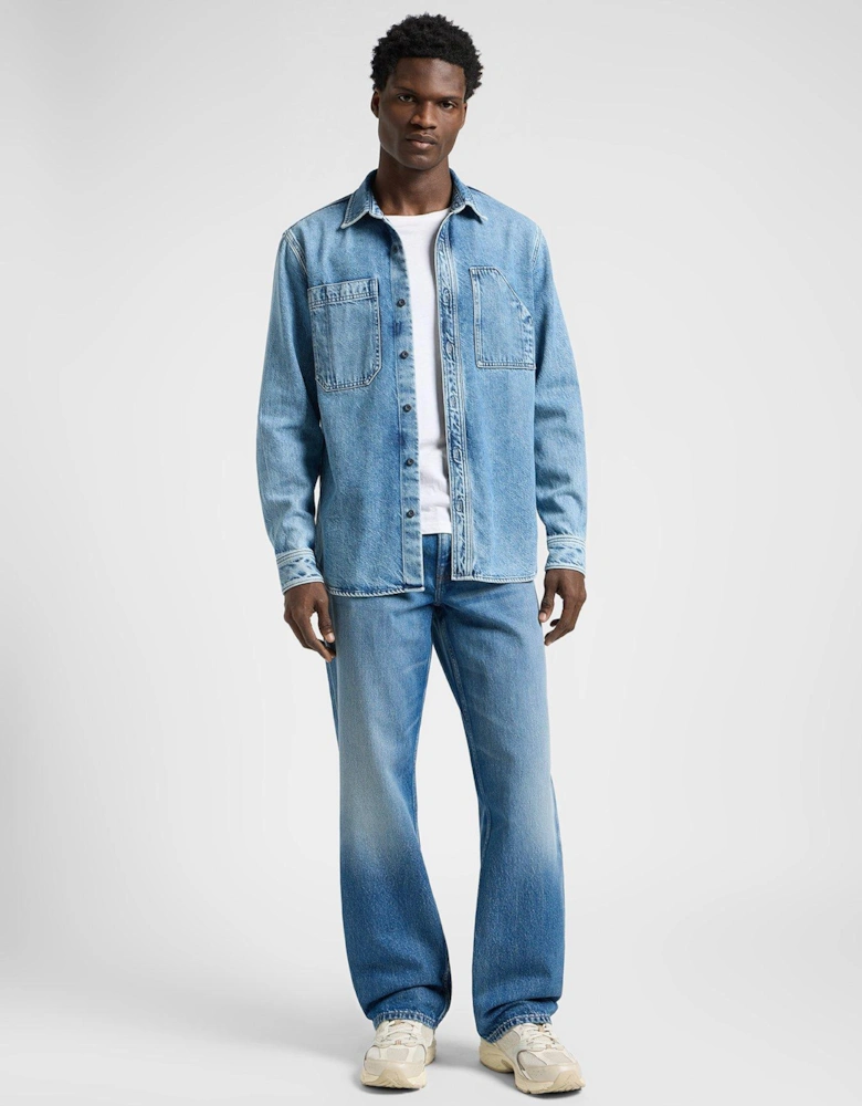 Engineer Denim Overshirt - Blue