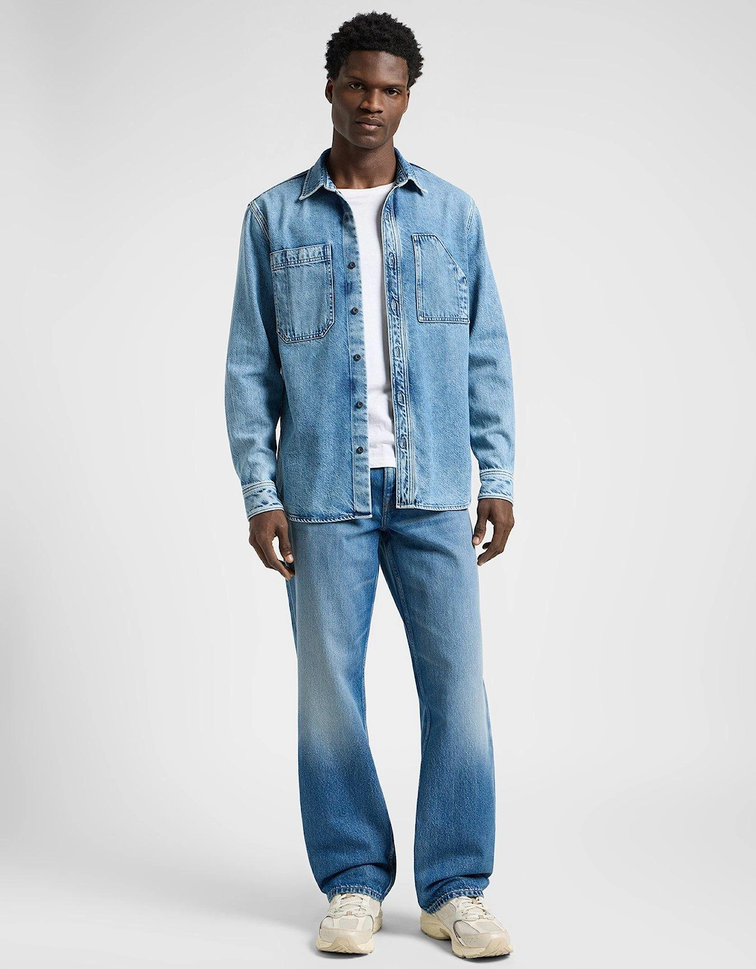 Engineer Denim Overshirt - Blue