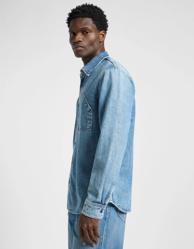 Engineer Denim Overshirt - Blue
