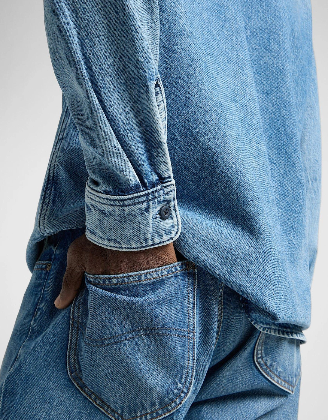 Engineer Denim Overshirt - Blue