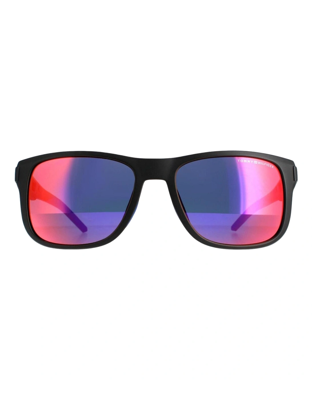 Men's Tommy Hilfiger Purple Lens Black Sunglasses - Size: ONE size