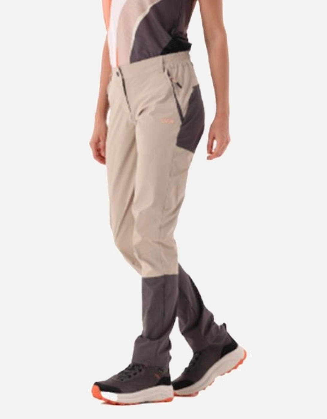 Women's CMP Womens Stretch Reinforced Knee Walking Trousers - Tan - Size: 10