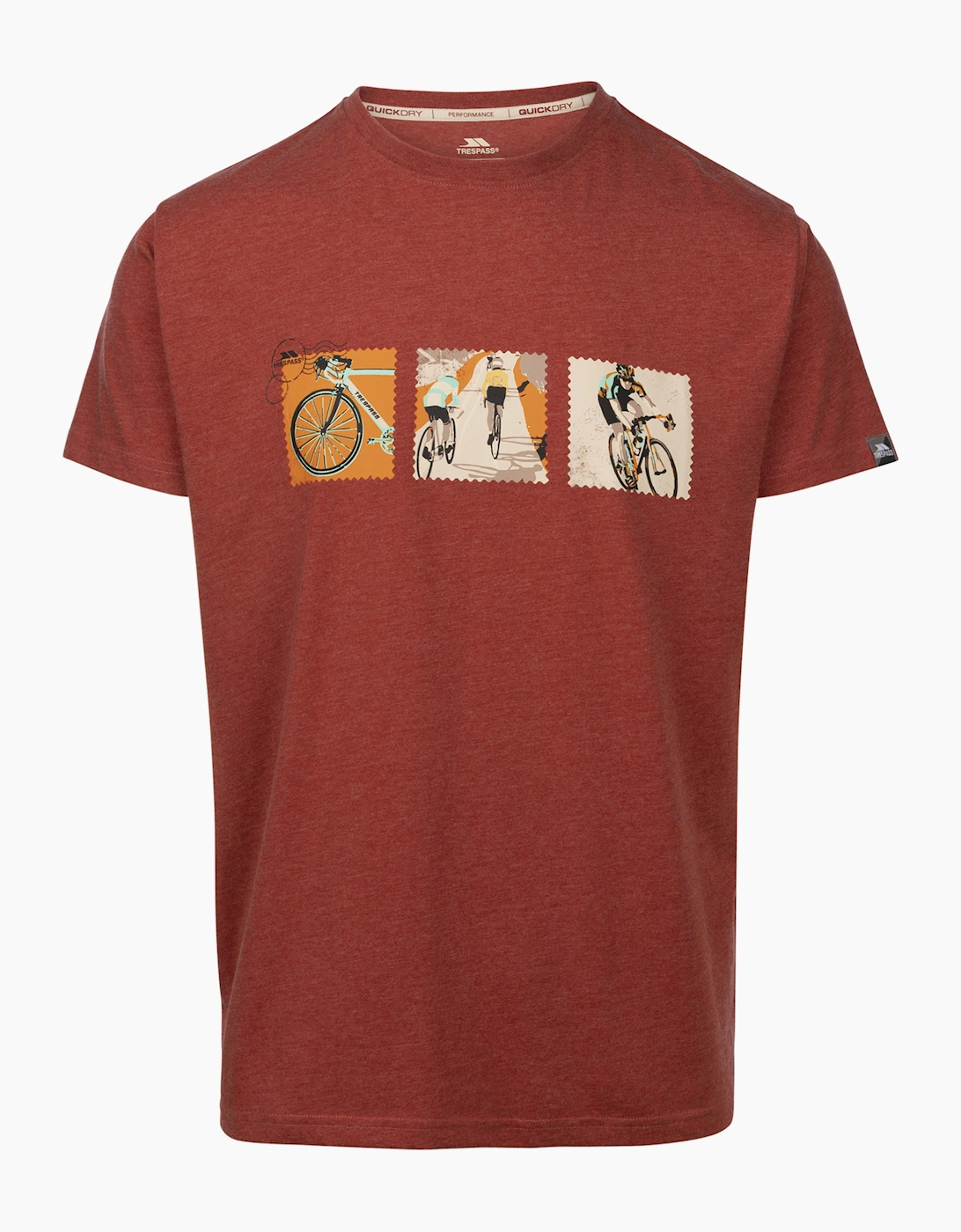 Men's Trespass Mens Kooten T-Shirt - Red - Size: 38