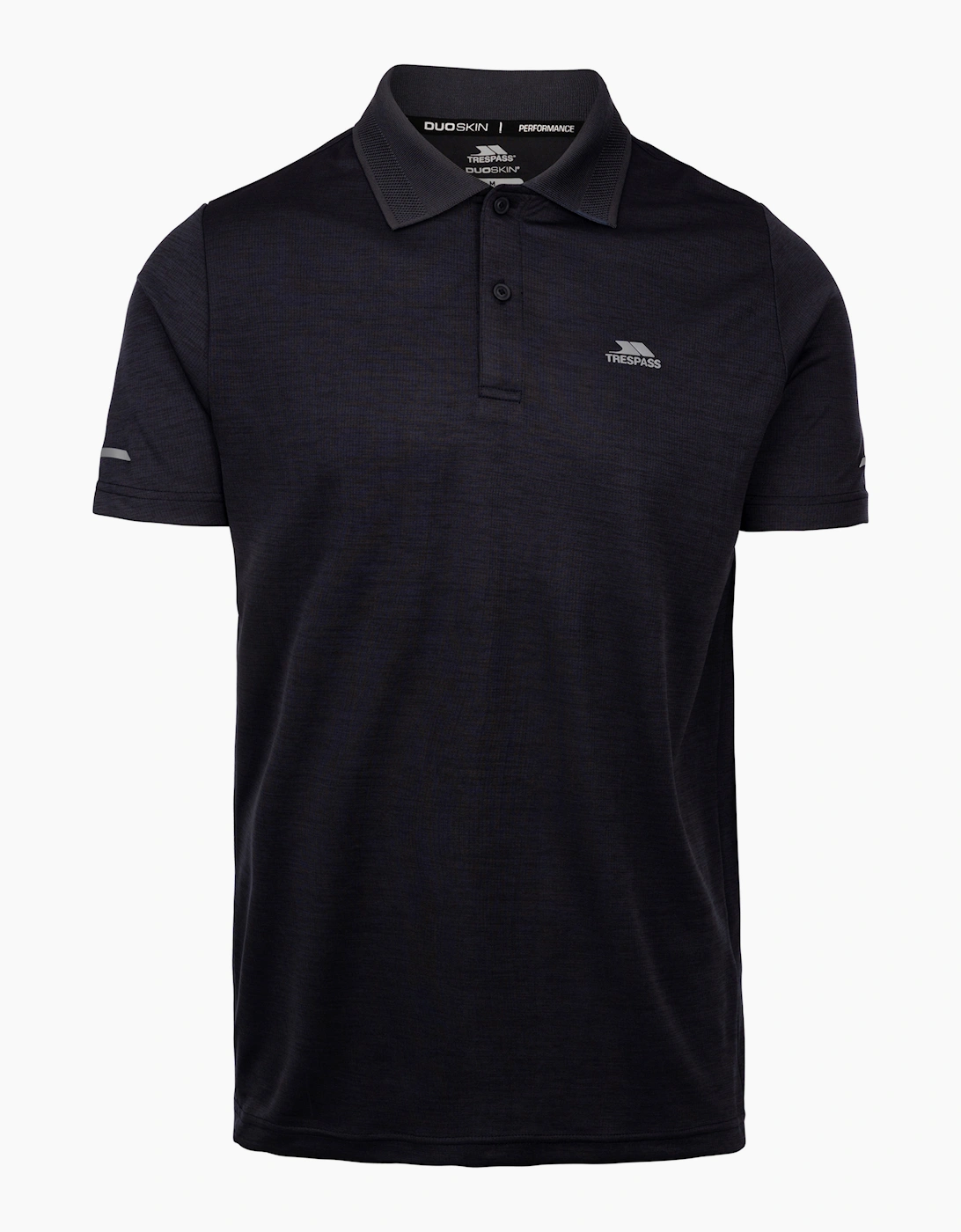 Trespass Men's Black Mckay Active Polo Shirt  44 Xxl