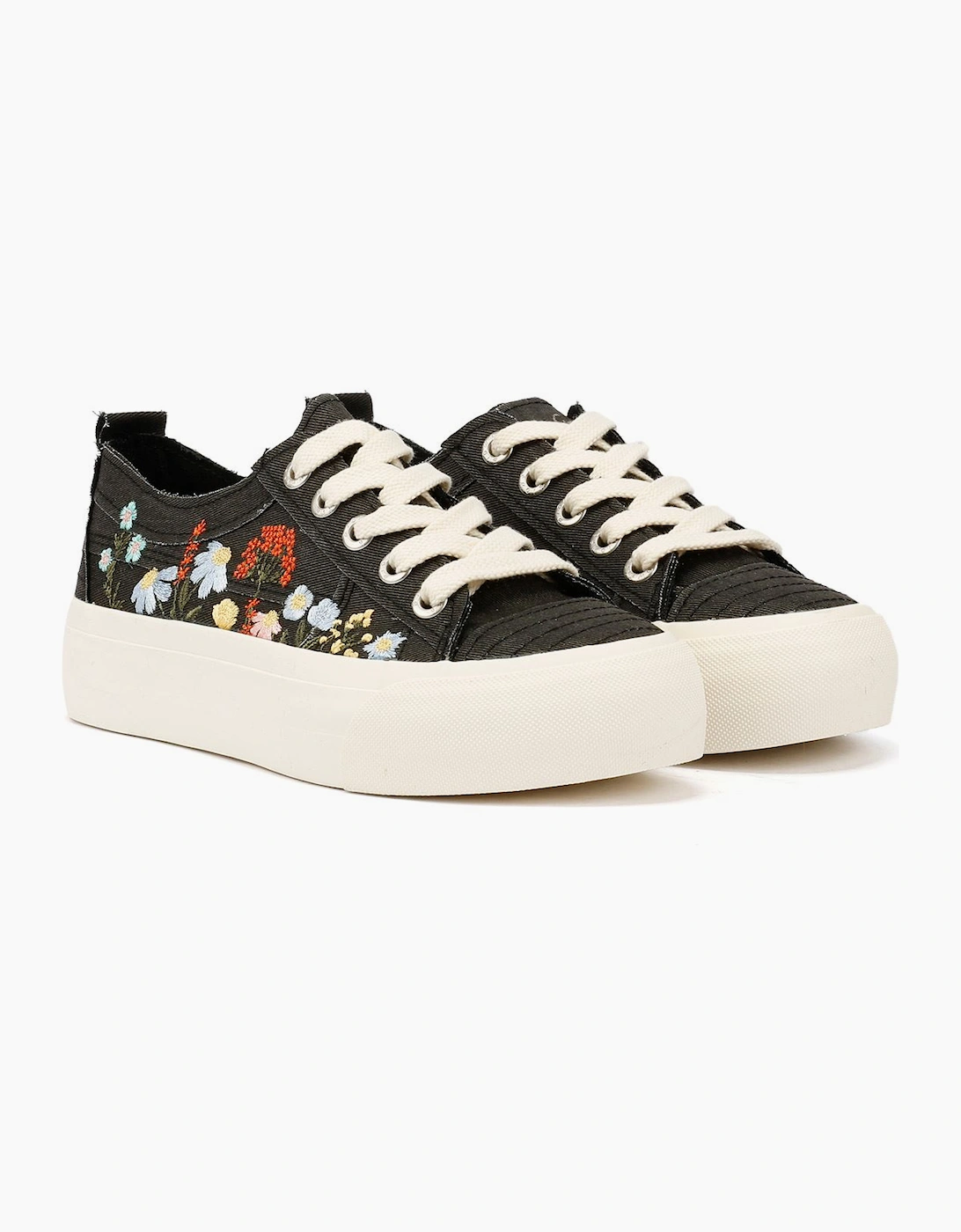 Women's Blowfish Malibu Sadie Sun Women's Black/Floral Trainers - Size: 6