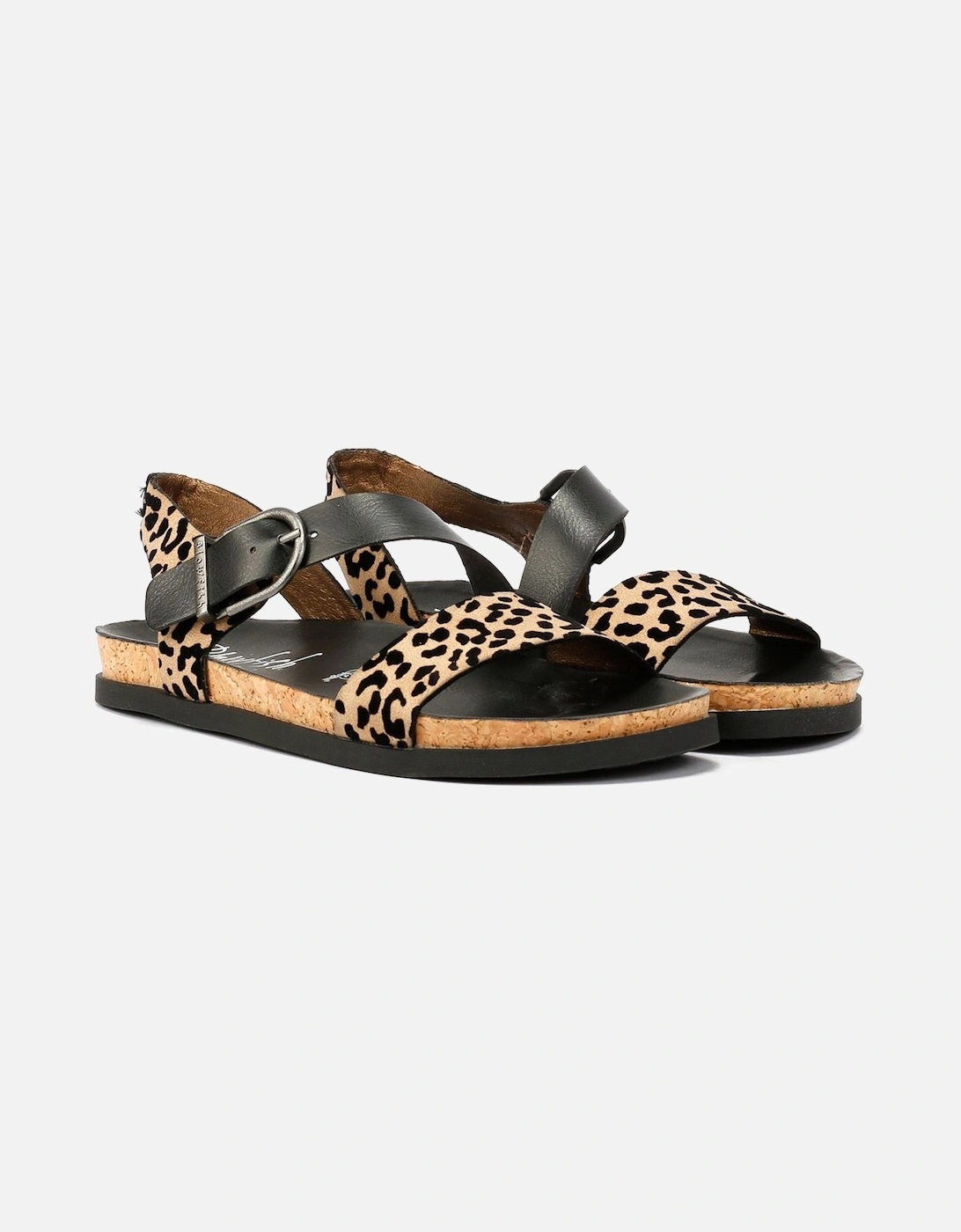 Women's Blowfish Malibu Lance Women's Leopard/Black Sandals - Size: 6