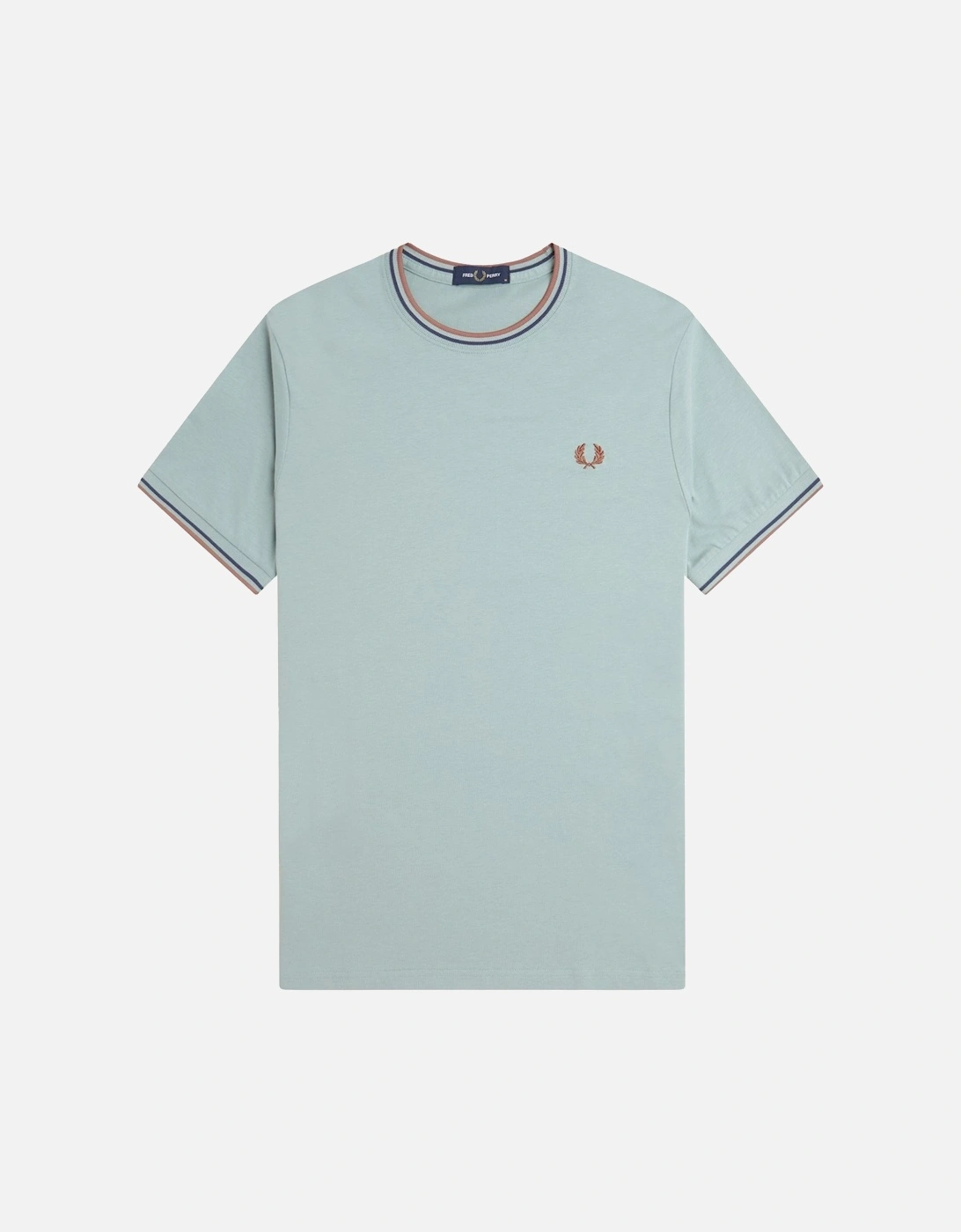 Fred Perry Men's Blue Twin Tipped T-Shirt Small