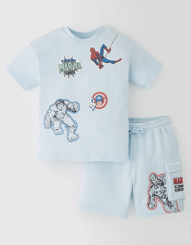 Top And Sweat Shorts Set