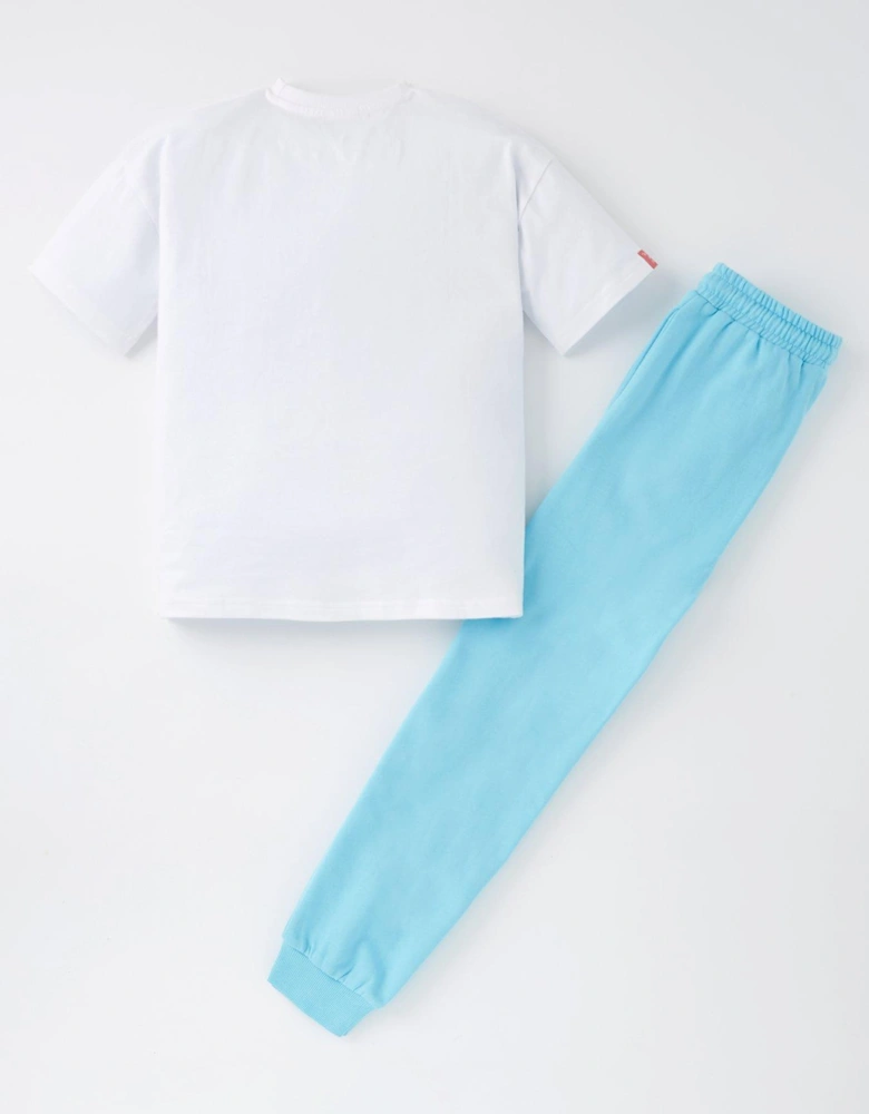 2 Piece T-shirt And Jogger Set - Multi