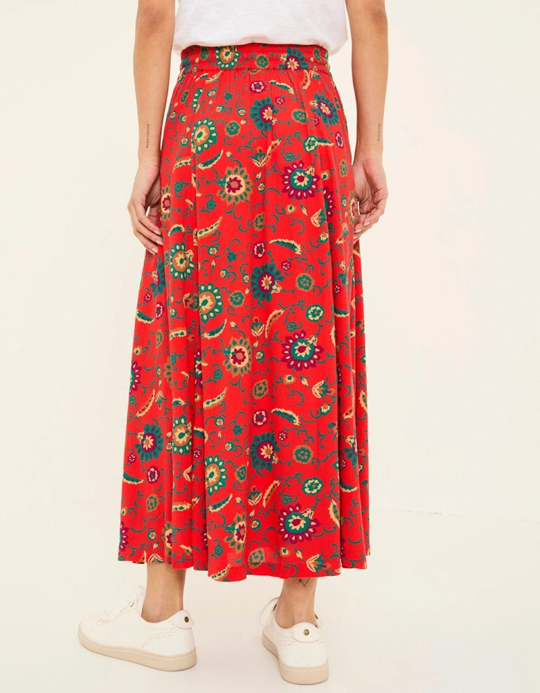 Suki Midi Skirt - Orange