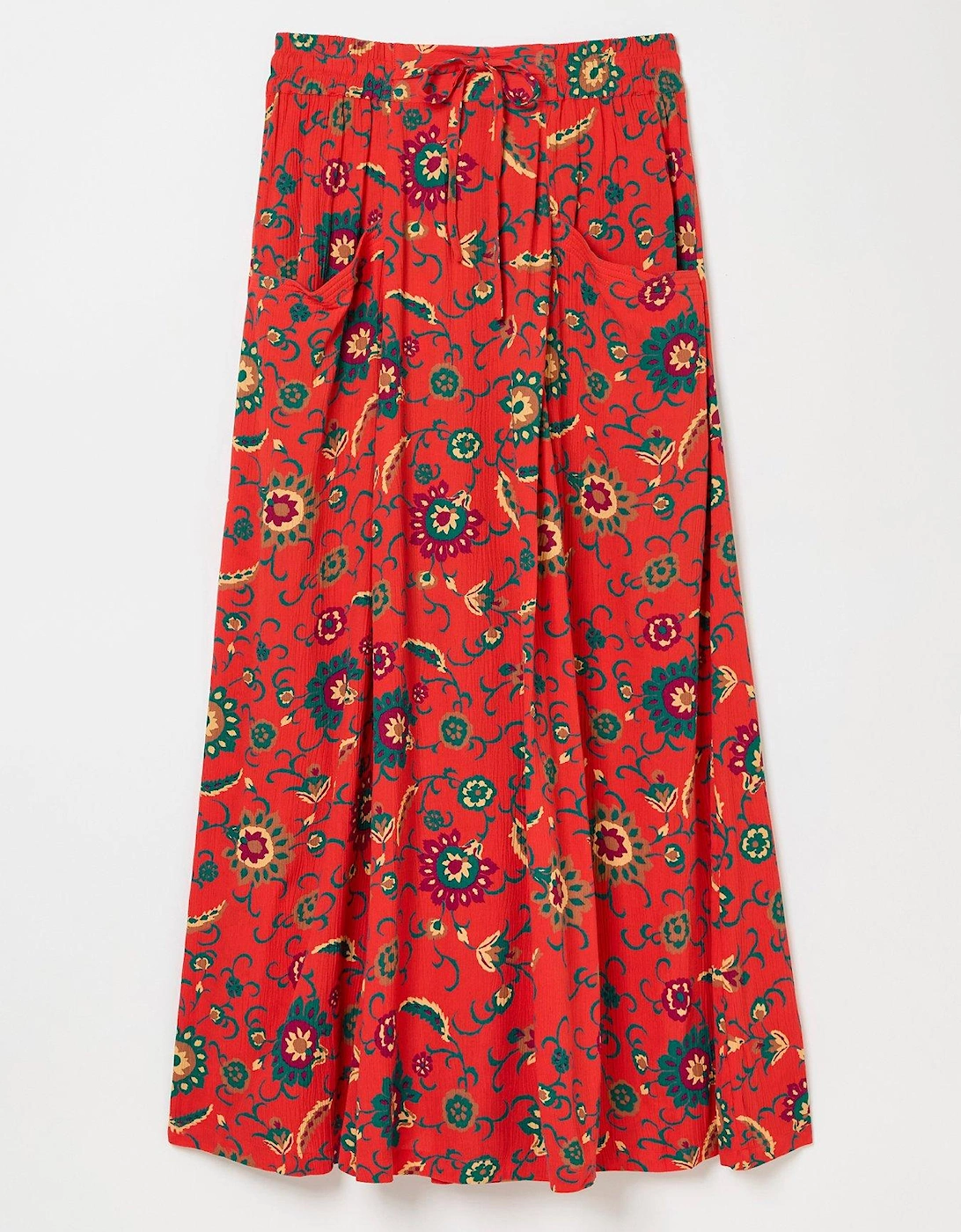 Suki Midi Skirt - Orange