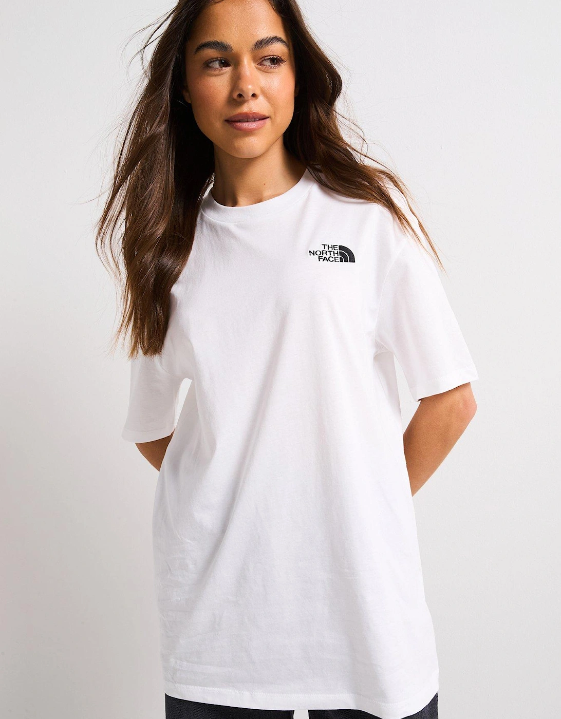 Women's Short Sleeve Essential Oversized Tee - White