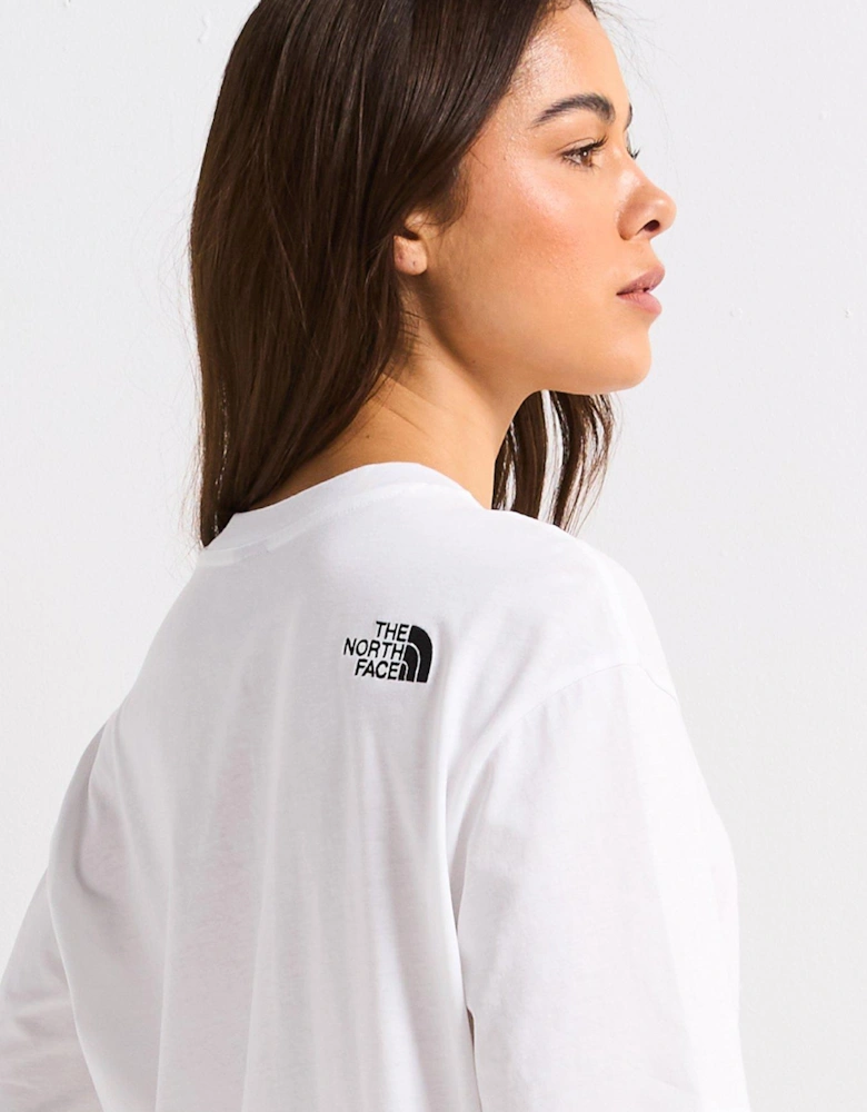 Women's Short Sleeve Essential Oversized Tee - White