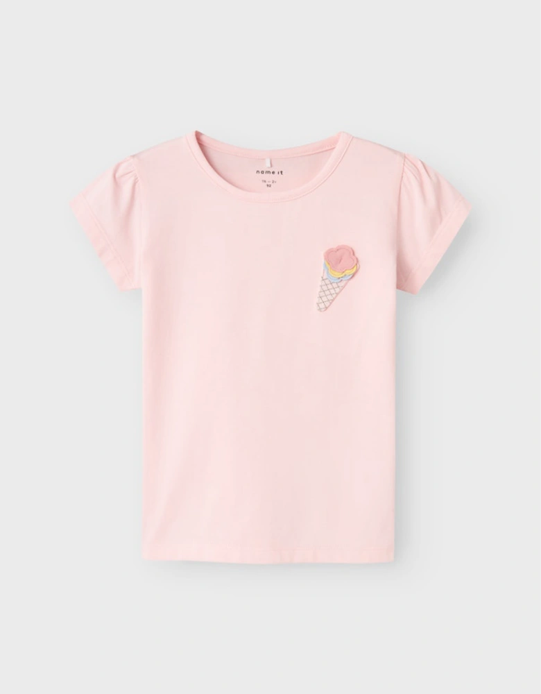 Mini Fedora Short Sleeve Top Box Parfait Pink