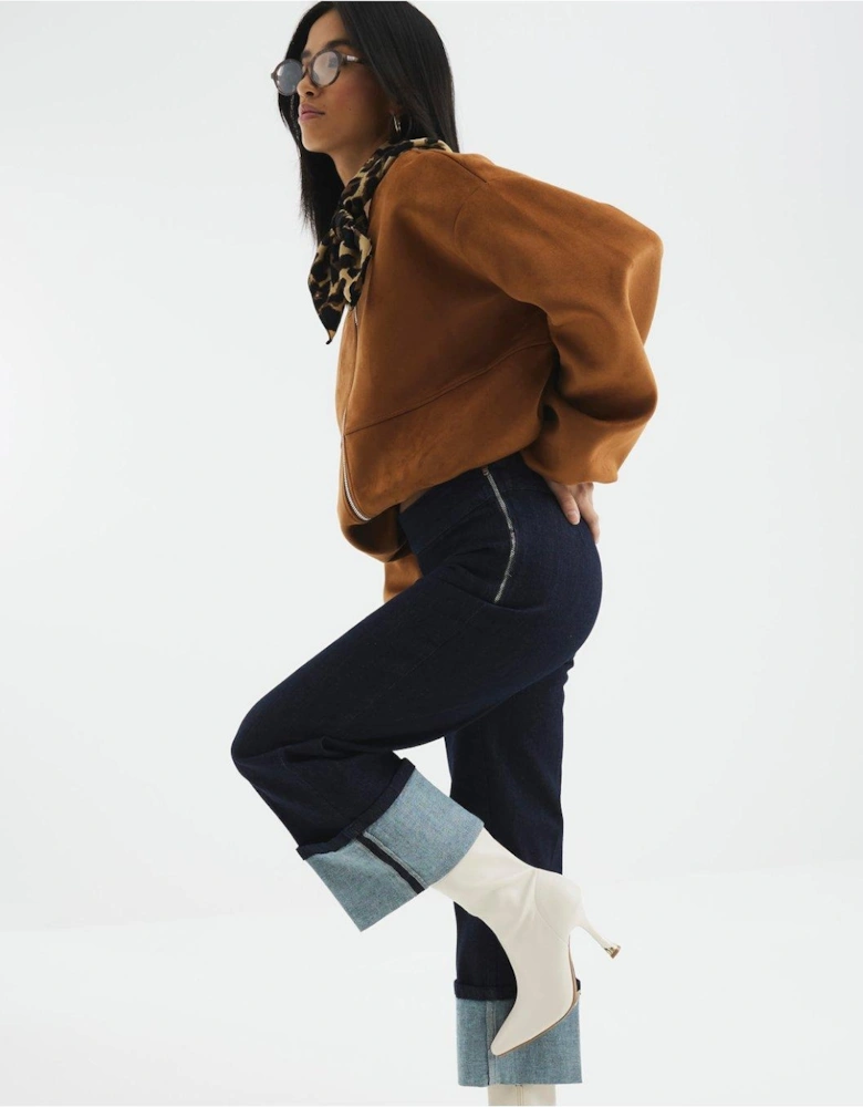 Turn Up Slim Jean - Dark Denim - Blue