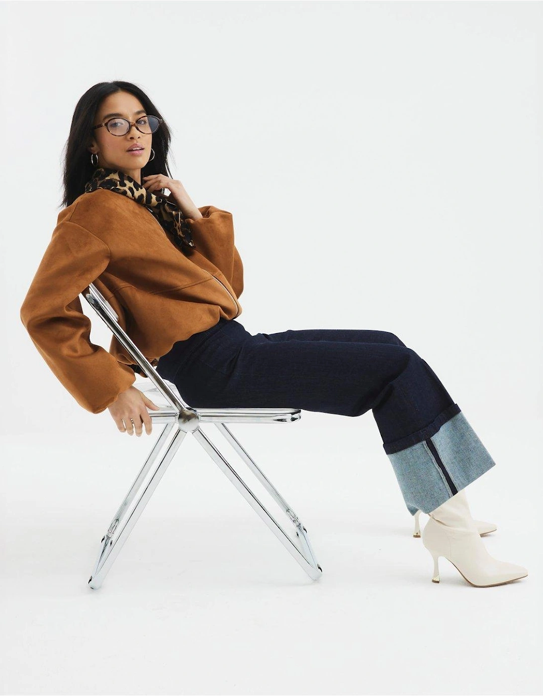 Turn Up Slim Jean - Dark Denim - Blue