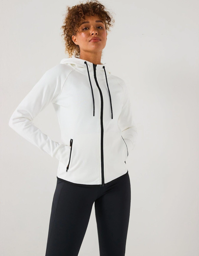 Womens Training Chill Zip Hoodie - White