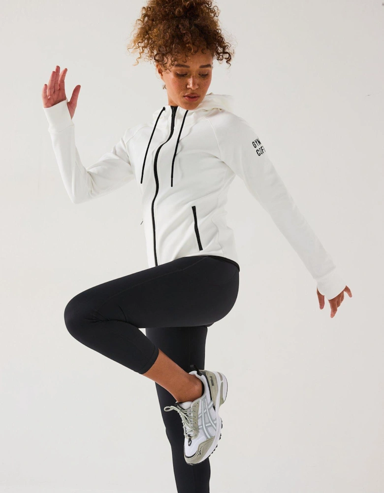 Womens Training Chill Zip Hoodie - White