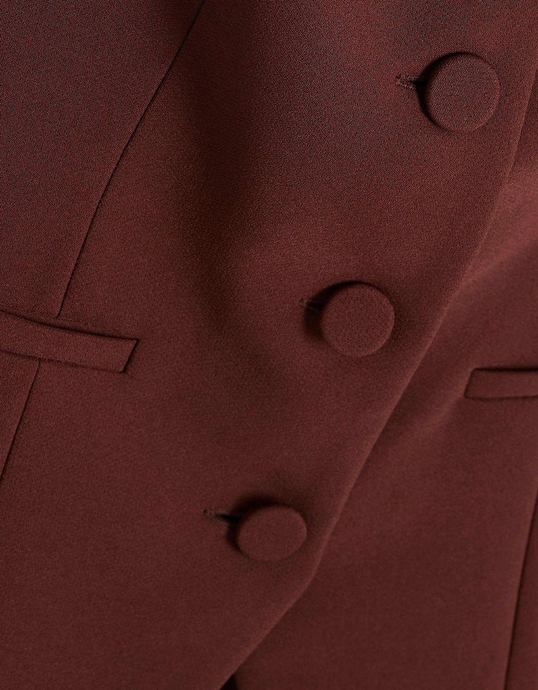 Square Neck Strappy Waistcoat - Dark Brown