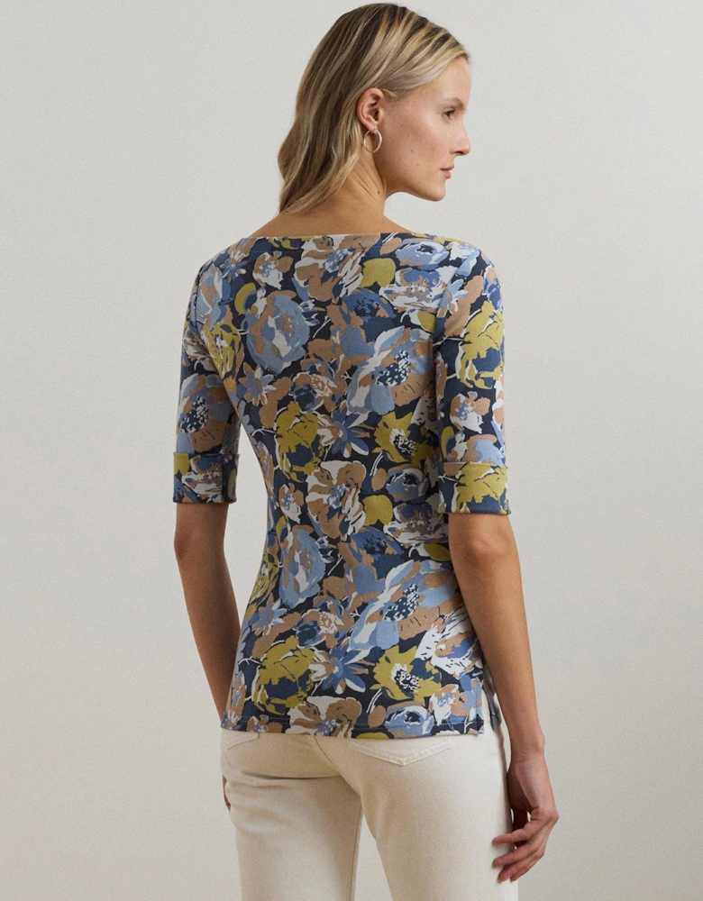 Judy Half Sleeve-T-Shirt - Blue