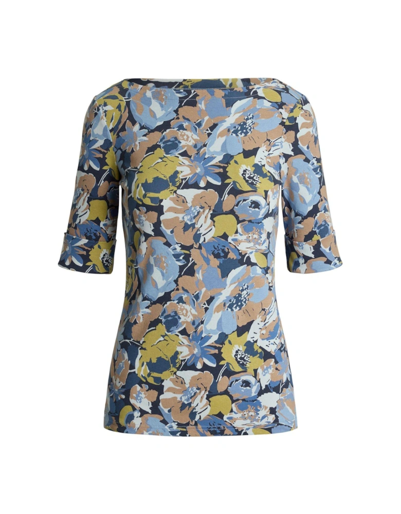 Judy Half Sleeve-T-Shirt - Blue