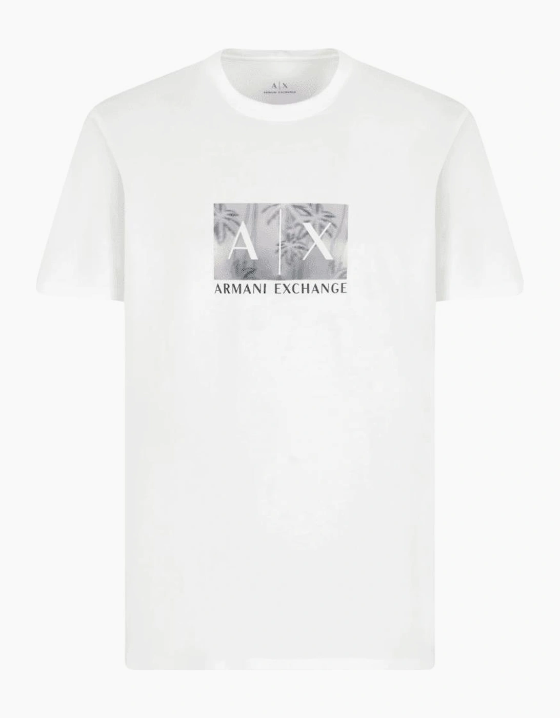 Armani Exchange Men's White Maxi Foil Logo T-Shirt - : 38 M