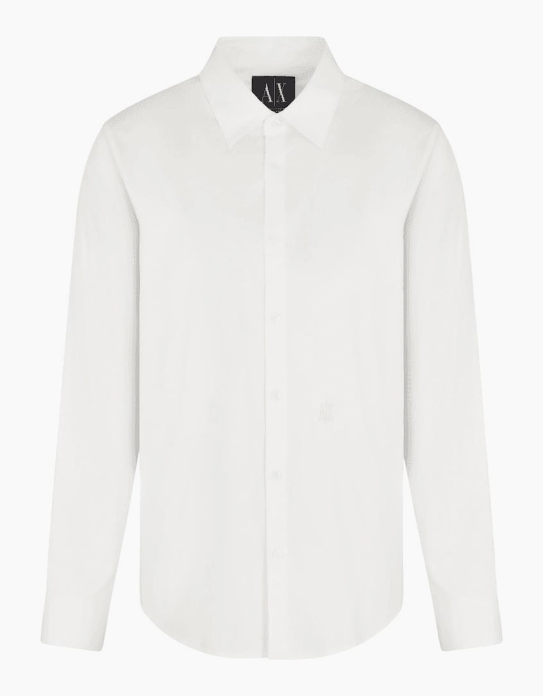 Armani Exchange Men's White Classic Slim Fit Shirt  40/Regular L