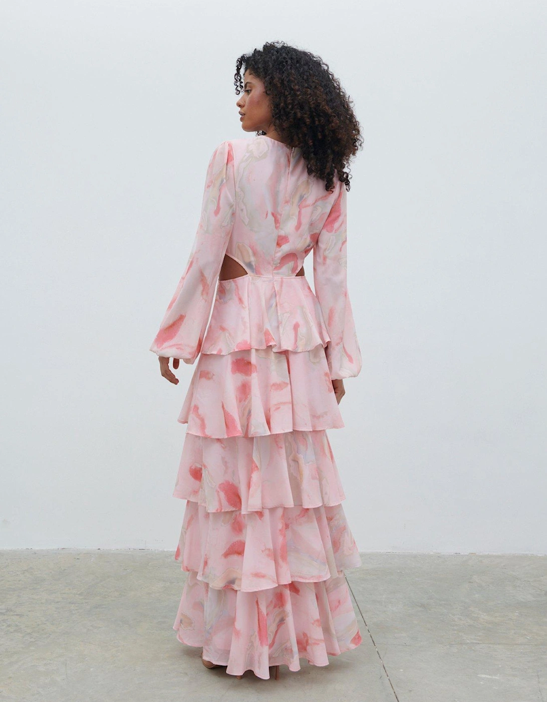 Ashton Cut Out Maxi Dress - Pink