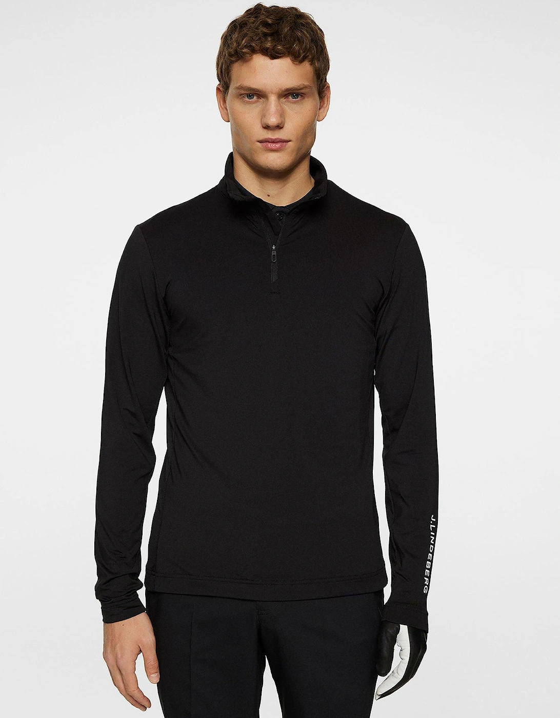 Mens Golf Tour Tech Midlayer - Black, 2 of 1