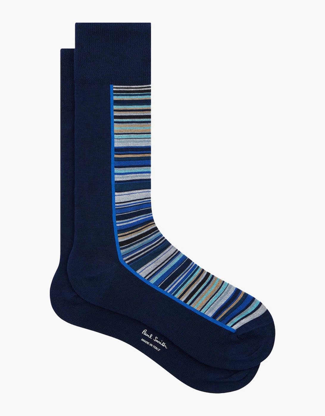 Men's Paul Smith  Half Signature Socks 47 Navy - Size: 16/14.5/8/15/8.5/15.5/9/13/13.5/14/6.5/7/7.5/11.5/5/12/5.5/12.5/6/3.5/3/10.5/4/11/4.5/2.5/9.5/1