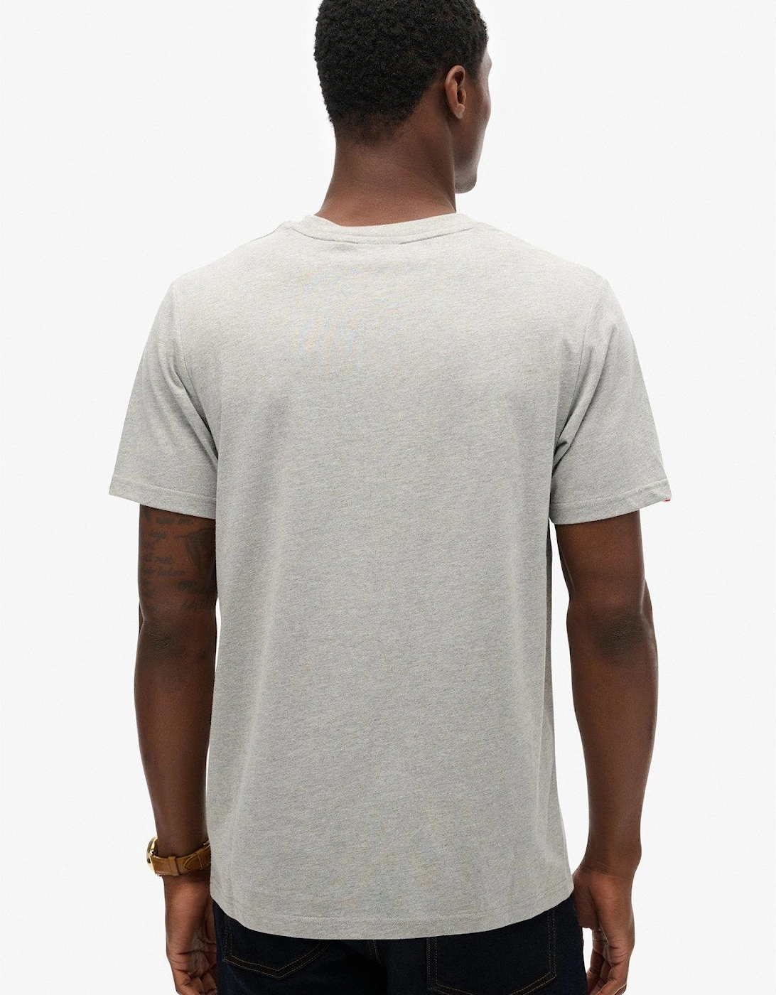 Vintage Logo Heritage Relaxed T-Shirt-Grey
