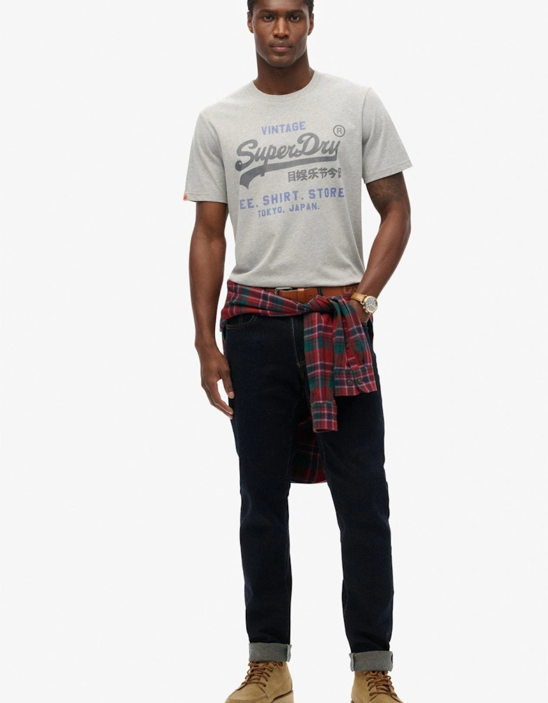 Vintage Logo Heritage Relaxed T-Shirt-Grey